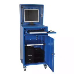 SUWAS TROLLEY STORE 200 kg Mild Steel/Iron Powder Coated Computer Trolley SU-COMPT-001-44