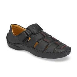 Prolific Men Black Solid Lightweight Fisherman Sandals-image-66