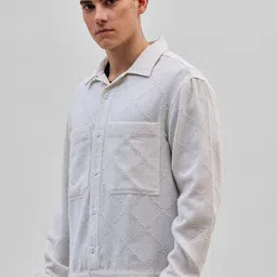 Snitch Men Geometric Open Front Jacket image 3