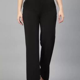 Brainbees Women Relaxed Straight Leg High-Rise Easy Wash Trousers-image-25