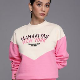 NEXT Colourblocked & Embroidered Pullover Sweatshirt-picture-21