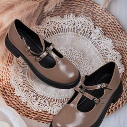 Jove PU Platform Sandals with Buckles-4