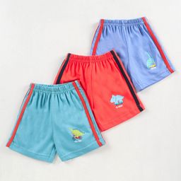 Zero Shorts Dino Print Pack of 3 - Orange Blue Turquoise-picture-18
