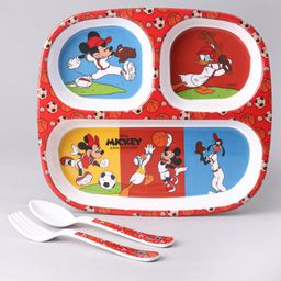 Mickey Mouse and Friends 3 Partition Plate - Multicolour-17
