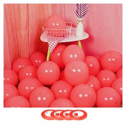 Bubble Trouble Pastel Colored Balloons Decoration Red - Pack of 100-image-15
