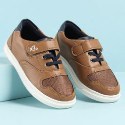 Babyoye Casual Shoes with Velcro Closure - Brown-image-95