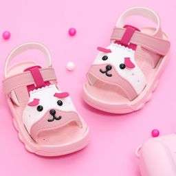 Yellow Bee Eva Pawsitively Adorable Puppy Sandals- Pink-image-81