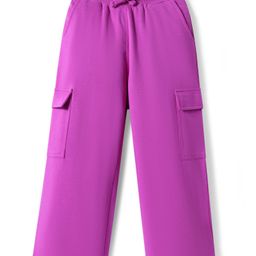 Pine Kids Knit Full Length Solid Color Lounge Pant - Fuchsia-image-81