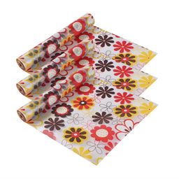 Kuber Industries White Set of 3 Water Resistant Shelf Liner Organisers-29