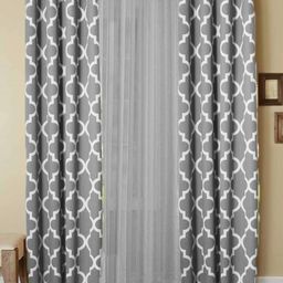 Dekor World Multicoloured Set of 3 Window Curtain-12