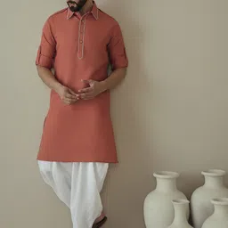 Inddus Men Regular Kurta with Dhoti Pants-22