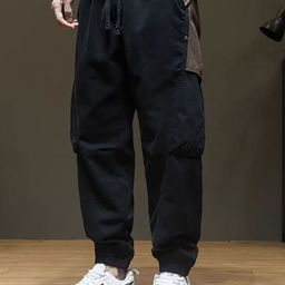 StyleCast x Revolte Men Solid Regular Fit Mid-Rise Easy Wash Joggers-image-43