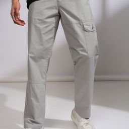 HIGHLANDER Men Straight Fit Cargos Trousers-picture-4