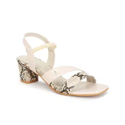 Carlton London Printed Open Toe Block Heels image 3