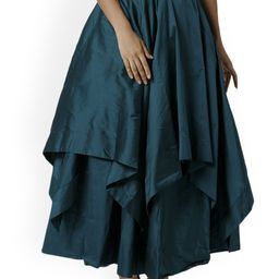 De Moza Flared A-Line Maxi Skirts-image-70