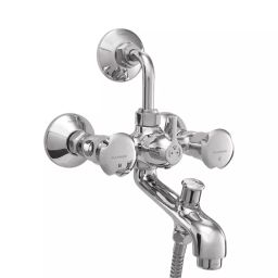 PLUMBER NECTAR 3-in-1 Wall Mixer with Provision for Both Hand and Overhead Shower, NEC-5111-45