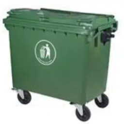 Vishakha 660 L Green HDPE Wheel Dustbin 1 Pc-20