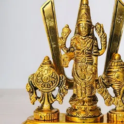 DARIDRA BHANJAN Gold-Toned Religious Idol Showpiece-picture-35