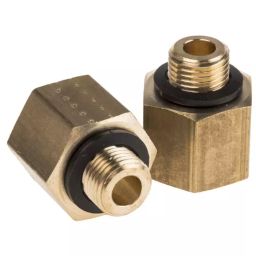 Legris Brass Pipe Fitting Straight Threaded Adapter Male G 1/8 inch to Female G 1/4in, 0169 10 13 (Pack of 5 Pcs)-picture-45