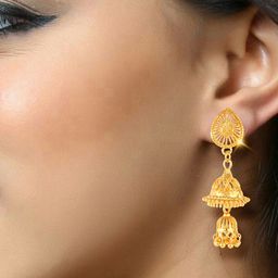 DIVASTRI Floral Jhumkas Earrings-16