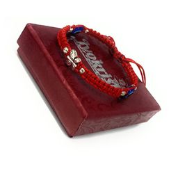 Red silk dori Butterfly evil eye Bracelet-image-22