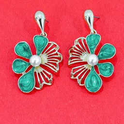 VAGHBHATT Floral Drop Earrings-image-40