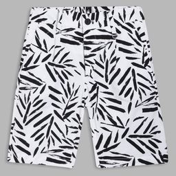 Antony Morato Boys Printed Mid-Rise Pure Cotton Shorts-44