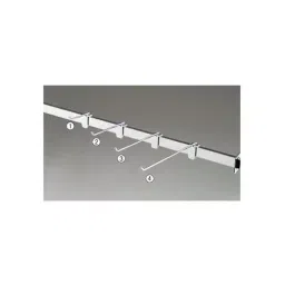 AS ONE Slim Hook Hanger Φ4 mm Made of Steel, Chrome Plated, 61-43-26-3 (Set of 10 pcs)-26