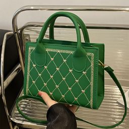 HAUTE SAUCE by Campus Sutra Women Green Vegan Leather Hand Bag-image-6