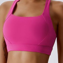 LULU & SKY Medium Coverage Training or Gym Workout Bra With All Day Comfort-31