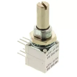Vishay Panel Mount, Through Hole Rotary Potentiometer 500 mW Power 1 kΩ Resistance Pin Terminal, 14820F0GJSX13102KA-picture-45