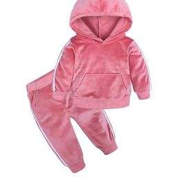 YK Kids Unisex Velvet Tracksuit Sweatshirt with Jogger Set-picture-15