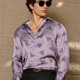 Campus Sutra Men Comfort Opaque Printed Casual Shirt-picture-5