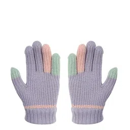 FabSeasons Kids Acrylic Winter Gloves-image-41