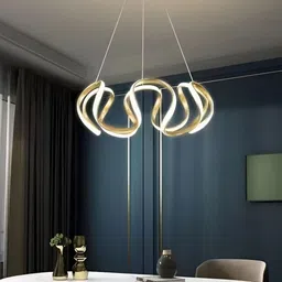 GAUVIK Gold-Toned & White Contemporary Ceiling Lamp-27