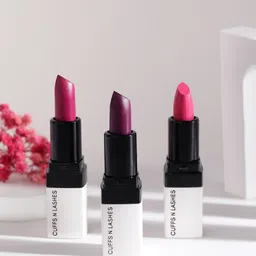 CUFFS N LASHES Set of 3 Doodle Lips Creamy Matte Bullet Lipsticks - 2g Each-18
