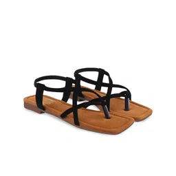 Shoetopia Women Open Toe Flats with Bows-image-9
