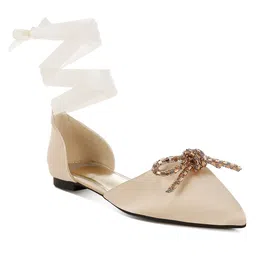 RAG & CO Women Mojaris with Bows Flats-image-71