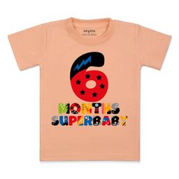 Arvesa Kids Printed Extended Sleeves Applique T-shirt-image-74