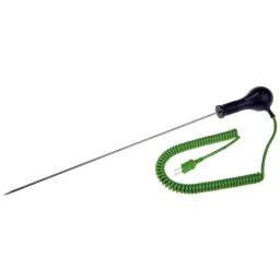 RS PRO K Needle Temperature Probe, 300mm Length, 3.3mm Diameter, +250 °C Max, With SYS Calibration Model No 283886-27