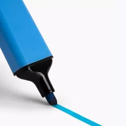 Camlin Highlighter Chisel Tip Blue for Thin and Thick Strokes image 2