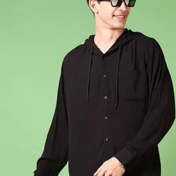 LIMEROAD Men Solid Casual Shirt-image-8