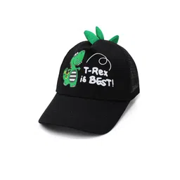 JENNA Boys Black & Green Printed Baseball Cap-picture-10