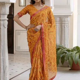 HERE&NOW Women Bandhani Printed Bandhani Saree-57