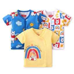 Babyhug Disney Cotton Interlock Half Sleeves Jhablas Winnie the Pooh Print Pack of 3 - Multicolour-image-71