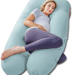 Kwality Dreams Maternity Pillow U Shape Aqua Blue-image-44