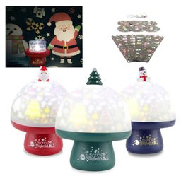 FunBlast Merry Christmas Theme Musical Rotating Night Desk Lamp  1 Pc Random Color-image-54