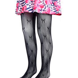 Kookie Kids Cotton Blend Knit Bow Design Stockings -Black-image-33