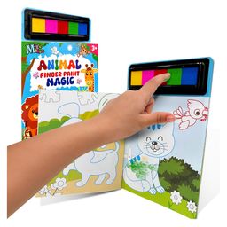 Wembley Toys Animal Finger Paint Magic Activity Book - English-image-27