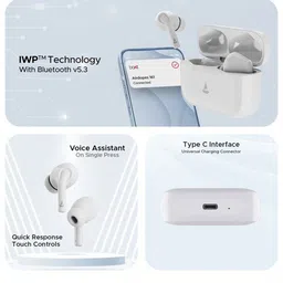 basics IND Boat Airdopes White 163 M with Push Button White Mug image 5